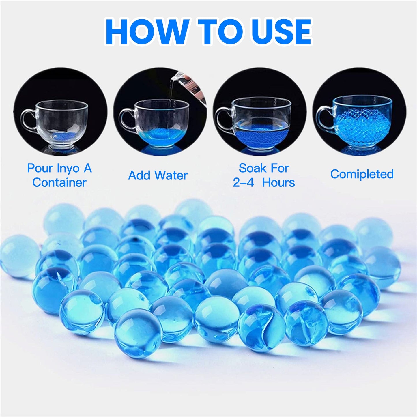 10,000 Pcs/set 7-8mm Gel Ball Blaster ammunition